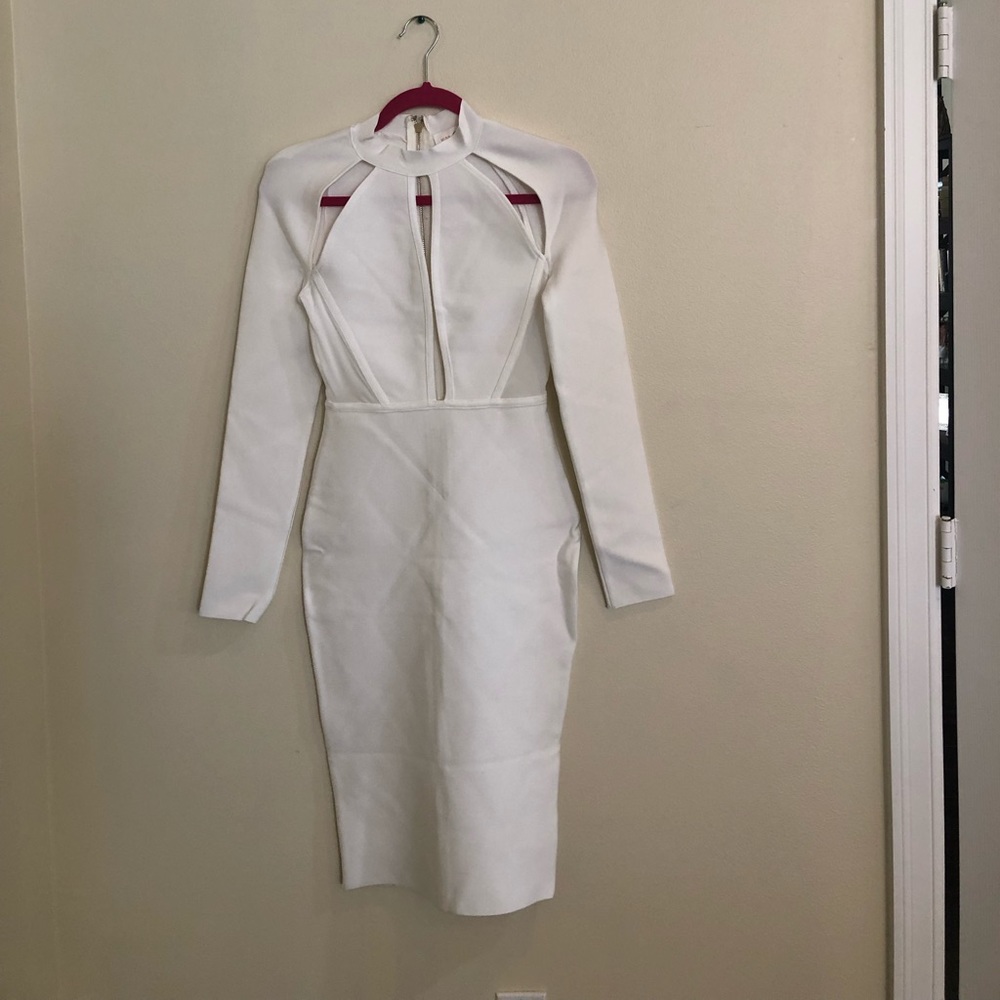 White Miss circle dress